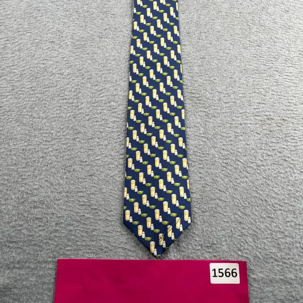 Scappino Silk Necktie Tequilla Shot With Lime Print Tie